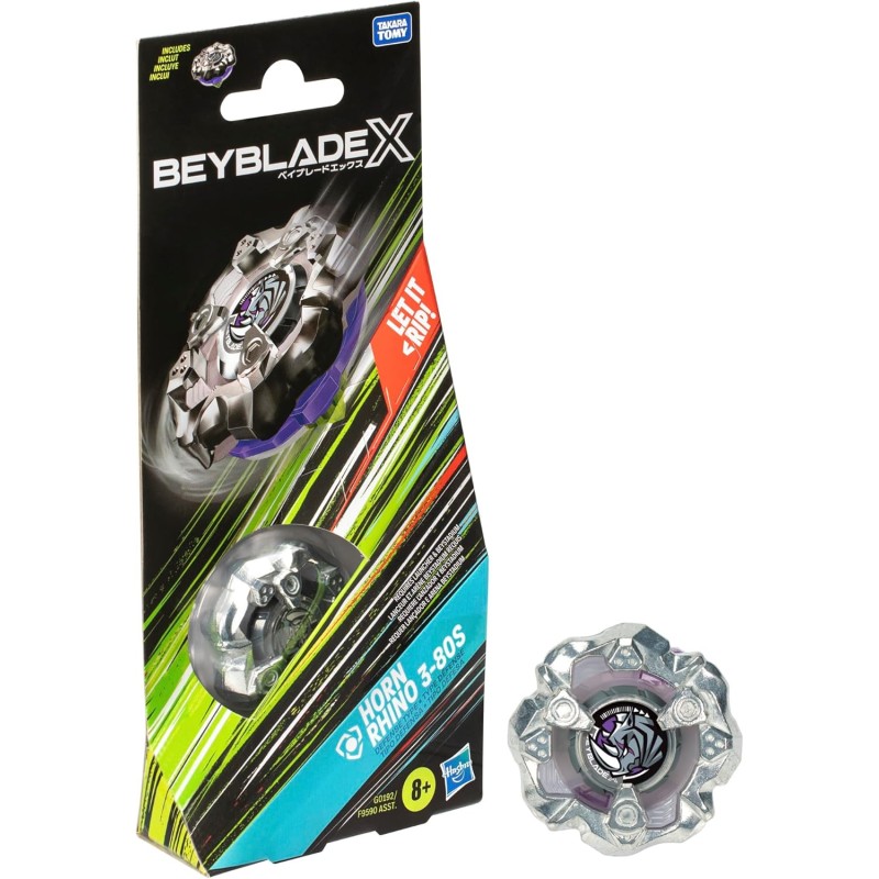 Hasbro Beyblade X Horn Rhino 3-80S Booster Pack Set