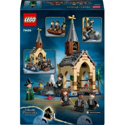 LEGO 76426 Harry Potter La Rimessa per le Barche del Castello di Hogwarts con 2 Barche Giocattolo, Rimessa da Costruire e 5 Min