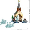 LEGO 76426 Harry Potter La Rimessa per le Barche del Castello di Hogwarts con 2 Barche Giocattolo, Rimessa da Costruire e 5 Min