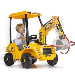 Famosa FEB17000 Feber Super Digger, Escavatore Elettrico 12V