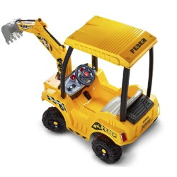 Famosa FEB17000 Feber Super Digger, Escavatore Elettrico 12V