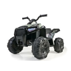 Famosa FEN47000 FEBER - Quad Boxer 12V, Quad elettrico per bambini da 3 anni, con acceleratore, ruote grandi e robuste per la s