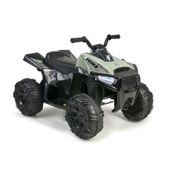 Famosa FEN47000 FEBER - Quad Boxer 12V, Quad elettrico per bambini da 3 anni, con acceleratore, ruote grandi e robuste per la s