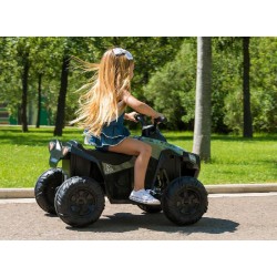 Famosa FEN47000 FEBER - Quad Boxer 12V, Quad elettrico per bambini da 3 anni, con acceleratore, ruote grandi e robuste per la s