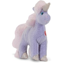 Trudi 55919 Sw Col Unicorno viola Peluche unicorno arcobaleno, regalo bambini compleanno | 10x10x4 cm taglia XXS | Fantasy Unic