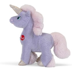 Trudi 55919 Sw Col Unicorno viola Peluche unicorno arcobaleno, regalo bambini compleanno | 10x10x4 cm taglia XXS | Fantasy Unic