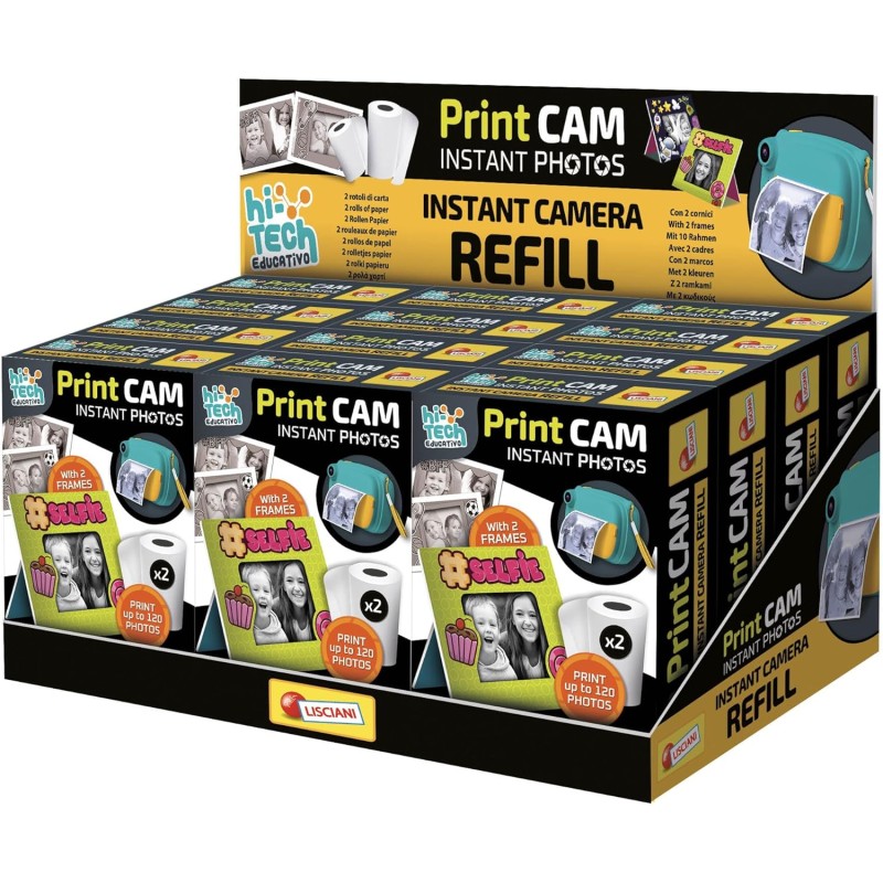 Lisciani Giochi - Print Cam Hi-Tech Refill, Medium, 101818