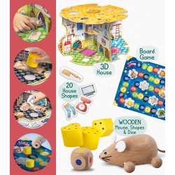 Lisciani Giochi - Montessori Baby Wood the House of the Mouse