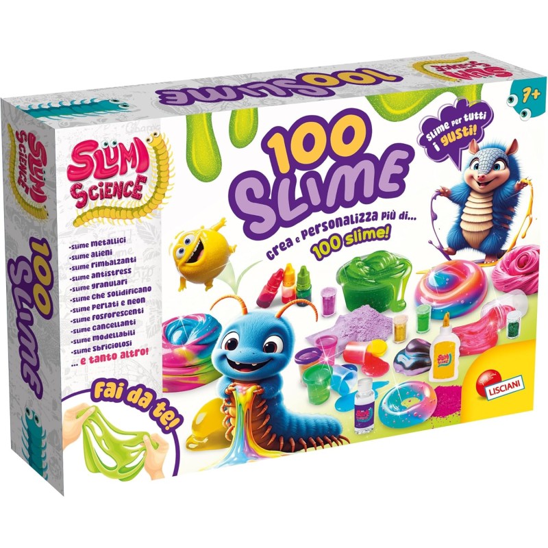 Lisciani Giochi - Slumi Science 100 slime, 109982