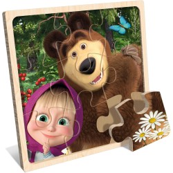 Lisciani Giochi - Masha wooden puzzle 9, 111251