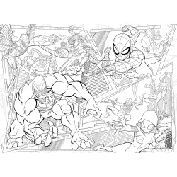 Lisciani Giochi - Marvel Puzzle DF Maxi Floor 150 Spider-Man, 104758
