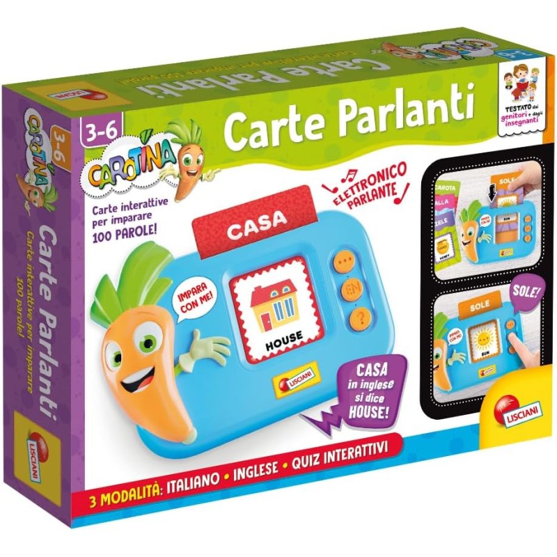 Lisciani Giochi - Carotina Carte Parlanti, 109920
