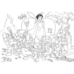 Lisciani Giochi - Disney Puzzle DF Maxi Floor 24 Biancaneve Puzzle per Bambini, 86627