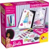 Lisciani Giochi - Barbie Fashion School, Pattern, Stickers, Stencil, Cambia Colore e Pennarelli Fluo, Multicolore, 86023