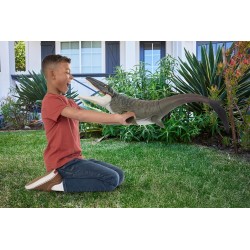 Mattel Jurassic World Rebirth - Mosasauro Super Colossale, enorme dinosauro snodato con due mosse d attacco, look fedele al fil