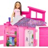 Mattel Barbie - Loft Casa Delle Vacanze, Plyaset con Bambola Bionda Inclusa e 4 Aree di Gioco, 11 Accessori e Tante Stanze Arre