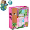 Mattel Barbie - Loft Casa Delle Vacanze, Plyaset con Bambola Bionda Inclusa e 4 Aree di Gioco, 11 Accessori e Tante Stanze Arre