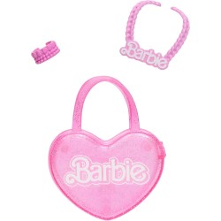 Mattel Barbie - Grande Amica, bambola bionda alta 71 cm con top rosa, gonna in denim e stivali da cowboy, collana, borsetta e a