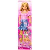 Mattel Barbie - Grande Amica, bambola bionda alta 71 cm con top rosa, gonna in denim e stivali da cowboy, collana, borsetta e a