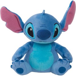 Disney Peluche piccolo Stitch Suono e Profumo da 15 cm - Stitch, Blu, Alieno, Giocattoli per bambini dai 2 anni in su by Just P