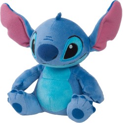 Disney Peluche piccolo Stitch Suono e Profumo da 15 cm - Stitch, Blu, Alieno, Giocattoli per bambini dai 2 anni in su by Just P