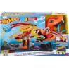 Hot Wheels  Let s Race  Netflix - Attacco del Cobra in Pizzeria, playset con pista a spirale e funzione a scomparsa casuale con