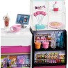 Mattel Barbie - Playset La Caffetteria, con Bambola Curvy Bionda, Macchina per Caffè, Bancone e Oltre 20 Accessori, GMW03