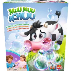 Goliath - MUU MUU ACHUU - Gioco in Scatola - Mucca Simpatica che Fa Bolle con Suoni e Starnuto - Stimola i Riflessi - per 2-4 G