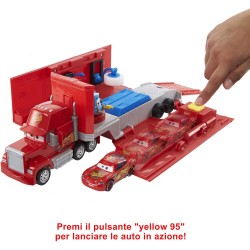 Mattel Disney Pixar Cars - Mack Trasformabile Playset, Giocattolo 2 in 1 con Camion e Officina per la Messa a Punto, con Lancia