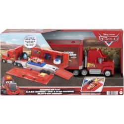Mattel Disney Pixar Cars - Mack Trasformabile Playset, Giocattolo 2 in 1 con Camion e Officina per la Messa a Punto, con Lancia