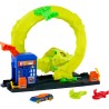 Hot Wheels - Attacco del Serpente, Set con Stazione di Servizio e Pista Spirale, 2 modalità di Gioco e Veicolo in Scala 1:64 In