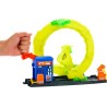 Hot Wheels - Attacco del Serpente, Set con Stazione di Servizio e Pista Spirale, 2 modalità di Gioco e Veicolo in Scala 1:64 In
