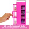 Barbie - Dispensa dei Sogni, playset estensione della cucina di Barbie con bambola inclusa e 25+ accessori, mobili per casa del