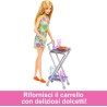 Barbie - Dispensa dei Sogni, playset estensione della cucina di Barbie con bambola inclusa e 25+ accessori, mobili per casa del