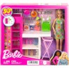 Barbie - Dispensa dei Sogni, playset estensione della cucina di Barbie con bambola inclusa e 25+ accessori, mobili per casa del
