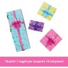 Barbie Party Surprise - Party Stars, bambola con 10 accessori a sopresa, effetto cambia colore e decorazioni per la torta, gioc