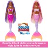 Barbie - Sirena Brooklyn, bambola con lunghi capelli rosa e funzione cambia colore in acqua, cucciolo di delfino e accessori pe