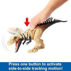Mattel Jurassic World - Bistahieversor Predatori Giganti, dinosauro grande specie con mossa d attacco famelica, coda mobile e a