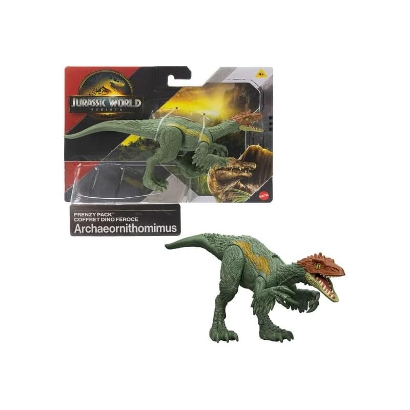 Mattel - Jurassic World Frenzy Pack Dinosauri Digital Play: Archaeornithomimus, JGB76