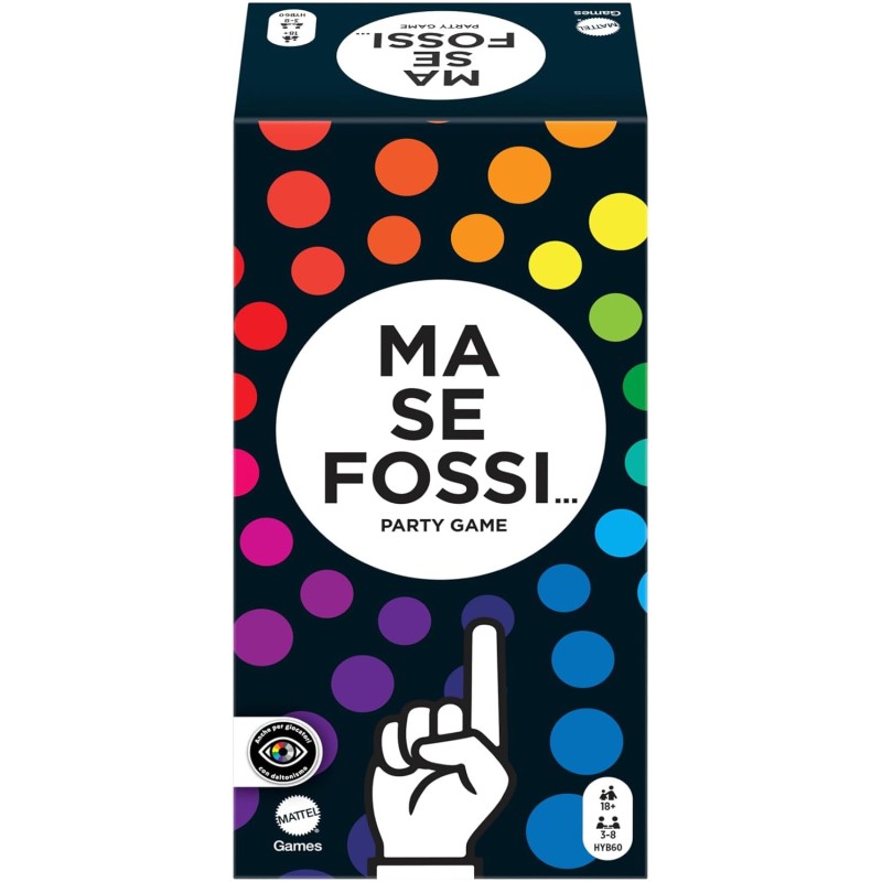 Mattel Games - Ma Se Fossi..., gioco per adulti con domande irriverenti per serate divertenti tra amici. Con carte e ruote segn