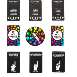Mattel Games - Ma Se Fossi..., gioco per adulti con domande irriverenti per serate divertenti tra amici. Con carte e ruote segn