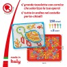 Quercetti FantaColor Tab 150 Chiodini, Giochi da Tavolo Bambini 3-6 Anni, Educativo e Creativo, con Tavoletta, Guida e Cestello