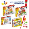 Quercetti FantaColor Tab 150 Chiodini, Giochi da Tavolo Bambini 3-6 Anni, Educativo e Creativo, con Tavoletta, Guida e Cestello