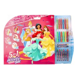 Blocco Activity Disney Princess - 5 in 1 Set da colorare, modelli assortiti, 1 pezzo