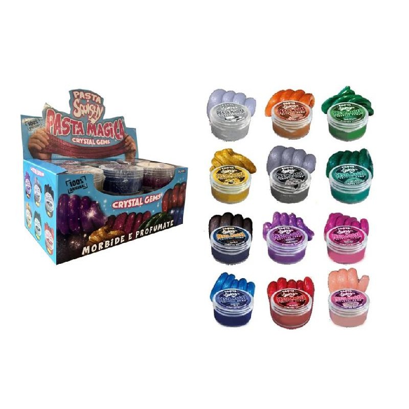 Squishy Pasta Magica Crystal, modelli assortiti, 1 pezzo
