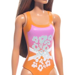 Mattel - Barbie Beach castana, HXX50