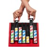 Mattel Games - UNO Quattro, combina l abilità di abbinare il colore o il numero alla sfida di posizionare quattro tessere in fi