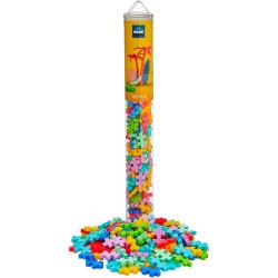 PLUS PLUS - Tubo da 100 pezzi con colori tropicali - Gioco di costruzione - PP4264