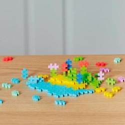 PLUS PLUS - Tubo da 100 pezzi con colori tropicali - Gioco di costruzione - PP4264