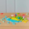 PLUS PLUS - Tubo da 100 pezzi con colori tropicali - Gioco di costruzione - PP4264
